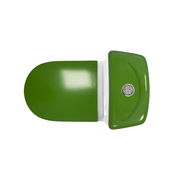 Sanita Luxe. Унитаз-компакт Best Color Green SL DМ двухрежимный, сиденье дюропласт с микролифтом