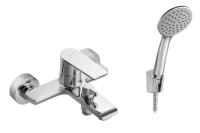 Смеситель для ванны Сантек Арма WH5A10007C001, короткий излив, с аксессуарами, хром