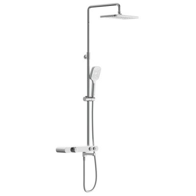 Душевая система с термостатом и изливом Cersanit VIVO 64529 душ 3 режима, шланг 150 мм