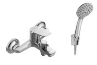 Смеситель для ванны Сантек Кант WH5A10002C001, короткий излив, с аксессуарами, хром