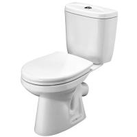 Santek. Унитаз-компакт "Анимо", 1WH302137, косой выпуск, двухрежимная арматура, сиденье дюропласт softclose