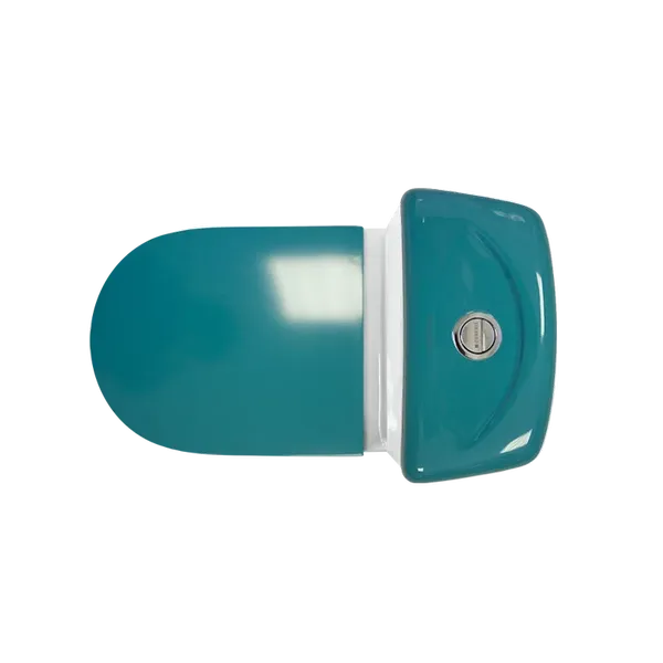 Sanita Luxe. Унитаз-компакт Best Color Sea SL DМ двухрежимный, сиденье дюропласт с микролифтом