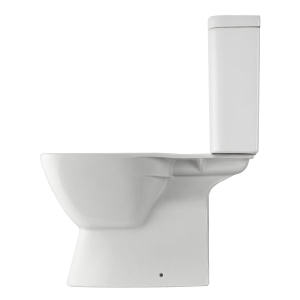 Santek. Унитаз-компакт "Нео", безободковый rimless 1WH302418, универсальный выпуск, двухрежимная арматура Oliveira, сиденье дюропласт softclose тонкое