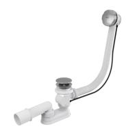 Сифон для ванны AlcaPlast A55KM-100 автомат, комплект, металл/металл (длина 100 cм)