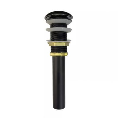 Донный клапан c черным глянцевым керамическим верхом Comforty CF71105GB для раковин без перелива