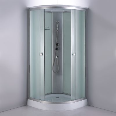 Душевая кабина Comforty СF5881E-B 800*800*2100 стекло крезет, задняя белая стеклянная панель, низкий поддон Душевая кабина Comforty СF5881E-B 800*800*2100 стекло крезет, задняя белая стеклянная панель, низкий поддон