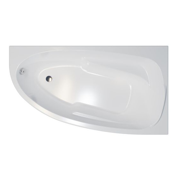 Асимметричная акриловая ванна 1ACReal Мадрид 170x95 левая