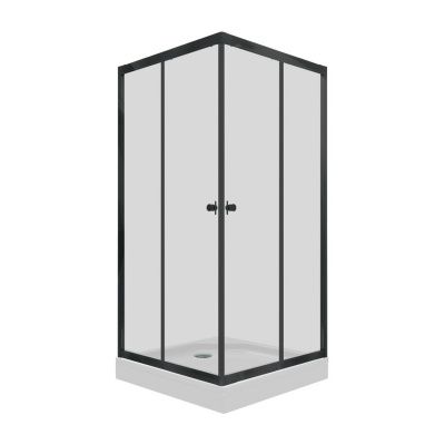 Душевое ограждение Тритон Вента-Блэк 100х100, квадратный низкий поддон, сифон D90 мм Душевое ограждение Тритон Вента-Блэк 100х100, квадратный низкий поддон, сифон D90 мм