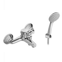 Смеситель для ванны Сантек Баус WH5A10010C001 короткий излив, с аксессуарами, хром