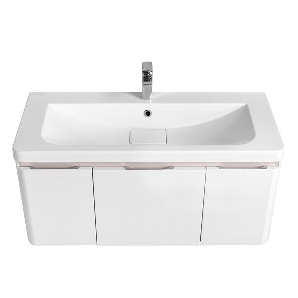 Акватон. Тумба-умывальник Шерилл 105 1A206301SH010 белый с раковиной Шерилл 105 1A71323KSH010