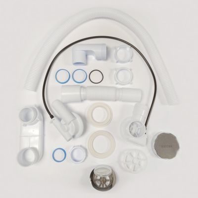 Слив-перелив для ванны Santek 1WH301743 с логотипом, 720 мм