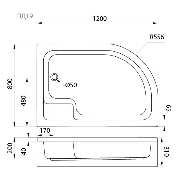 Асимметричный душевой поддон Тритон ПД19 120*80 1/4 круга, средний с сиденьем, правый в комплекте Асимметричный душевой поддон Тритон ПД19 120*80 1/4 круга, средний с сиденьем, правый в комплекте