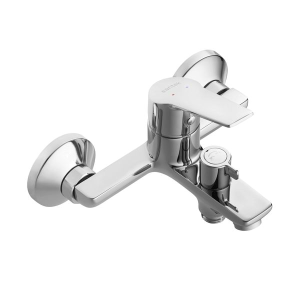 Смеситель для ванны Сантек Венга WH5A10003C001, короткий излив, с аксессуарами, хром