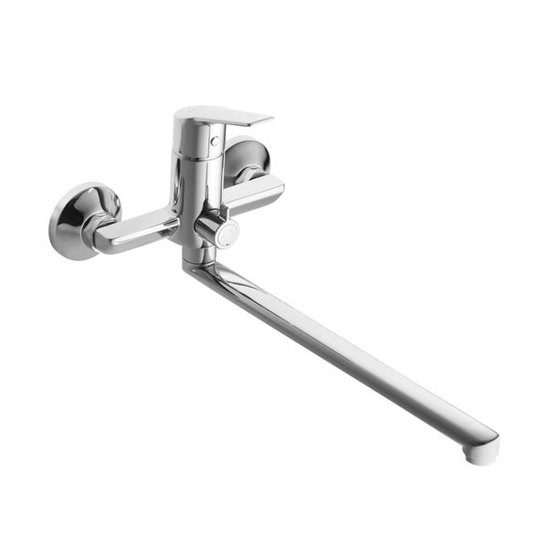 Смеситель для ванны Сантек Венга WH5A12003C001, длинный излив, с аксессуарами, хром