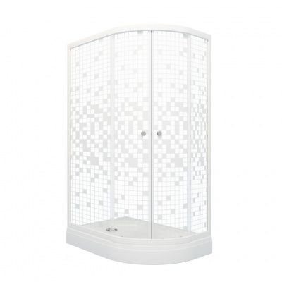 Душевое ограждение Тритон Коралл 120*80 А левый угол, низкий поддон, стекло мозаика Душевое ограждение Тритон Коралл 120*80 А левый угол, низкий поддон, стекло мозаика