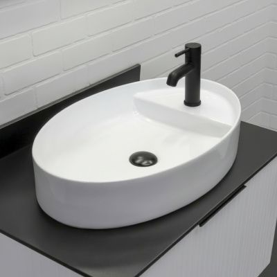 Накладная овальная раковина 61 см Comforty CF178942 белая из фарфора