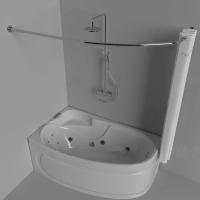 Карниз для акриловой ванны Тритон Николь 1600*1000 мм нержавеющий Карниз для акриловой ванны Тритон Николь 1600*1000 мм нержавеющий