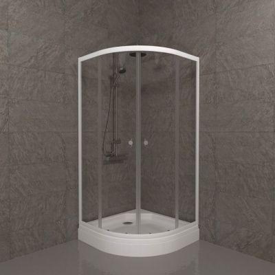 Душевое ограждение Тритон Ультра 80*80 А низкий поддон, сифон D90