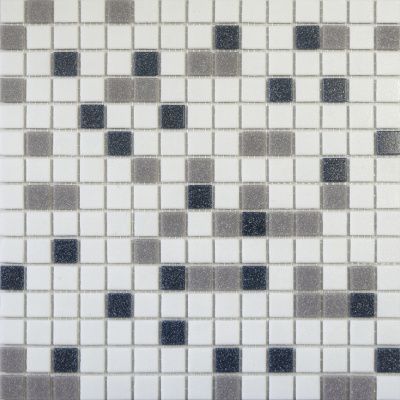 Elada Mosaic. Мозаика HK-23 (327*327*4 мм) бело-чёрный микс