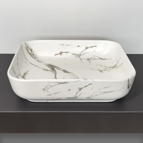 Раковина Comforty N78109MWY-2 под мрамор матовая