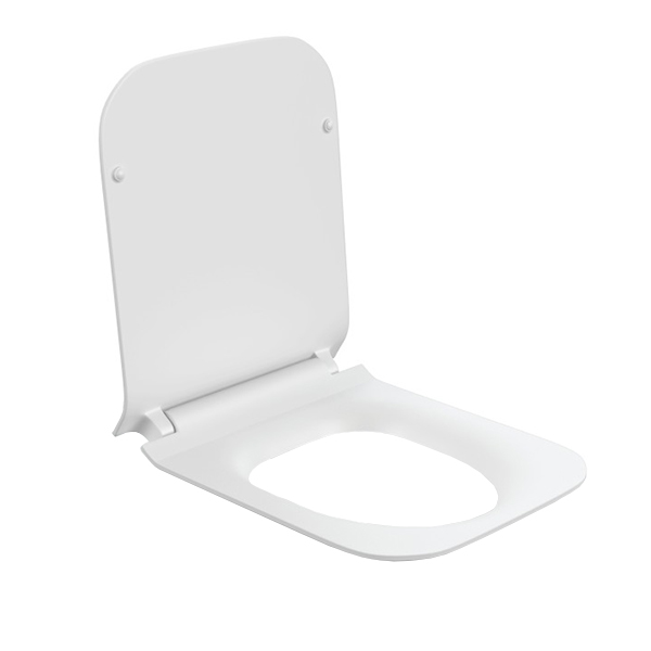 Сиденье для унитаза Cersanit Crea Square slim, дюропласт с микролифтом, easy-off, белое