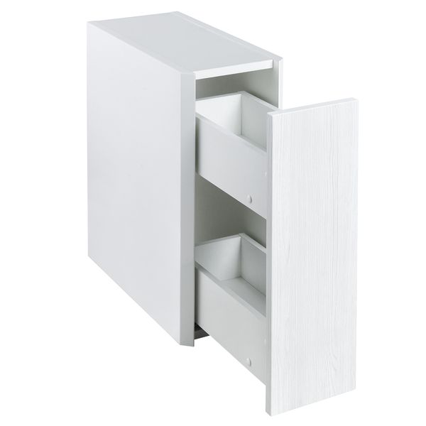 Тумба под столешницу Акватон Брук 20 с бутылочницей, дуб латте, 1A201703BCDL0