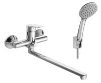 Смеситель для ванны Сантек Марион WH5A12006C001, длинный излив, с аксессуарами, хром