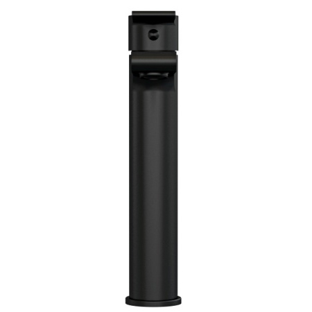 Смеситель для раковины Cersanit Brasko Black 63111, высокий, сливной гарнитур, черный