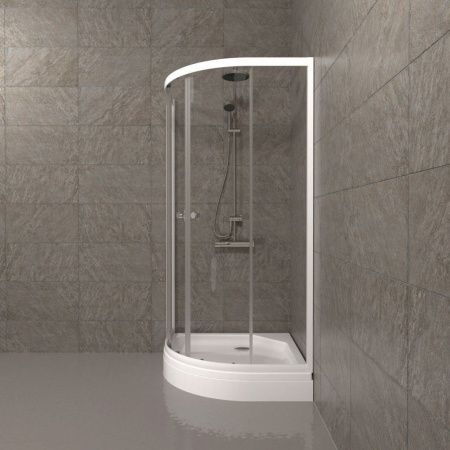 Душевое ограждение Тритон Ультра 80*80 А низкий поддон, сифон D90