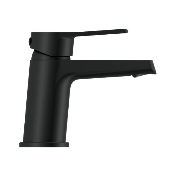 Компактный чёрный смеситель для раковины Cersanit Сити 68396