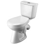 Santek. Унитаз-компакт Бриз 1WH202569 эконом, однорежимная арматура, сиденье полипропилен