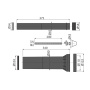 AlcaPlast M9000 комплект принадлежностей к унитазу с удлиненными деталями