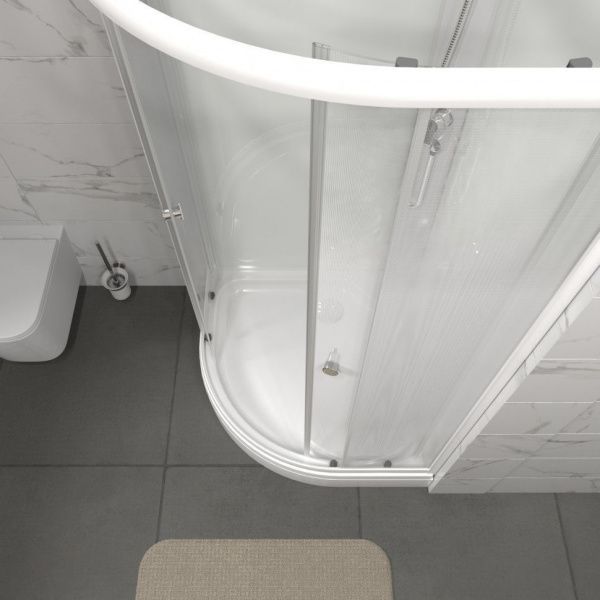 Душевая кабина без крыши Тритон Лайт 90*90 А, сифон D90