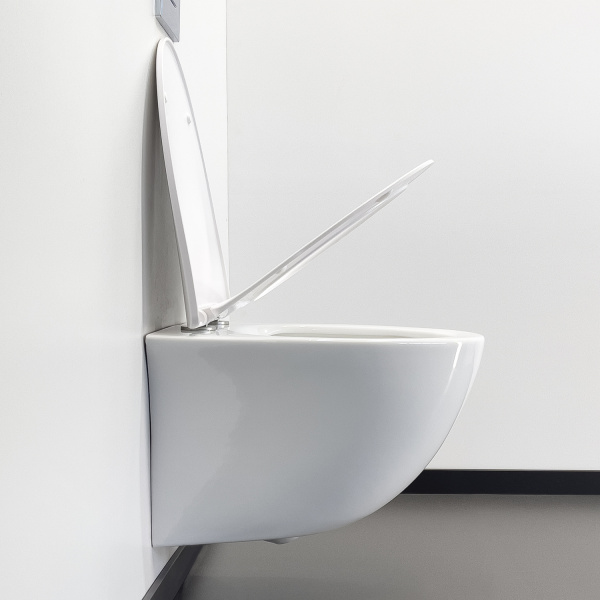 Сиденье для подвесного унитаза Comforty 107 дюропласт, микролифт, тонкое, быстросъёмное