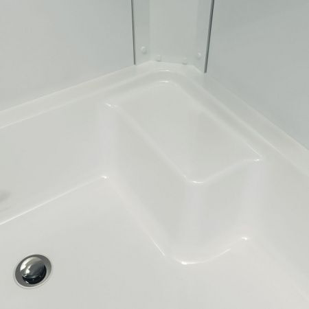 Душевое ограждение Тритон Коралл 120*80 В левый угол, средний поддон, стекло мозаика, сифон D50