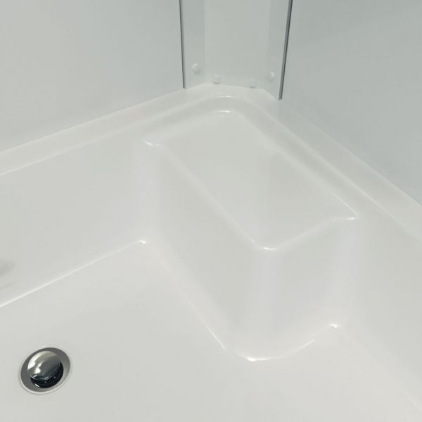 Душевое ограждение Тритон Коралл 120*80 В левый угол, средний поддон, стекло мозаика, сифон D50