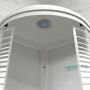 Угловая душевая кабина 100х100 Тритон Полосы, низкий поддон, сифон D90 мм