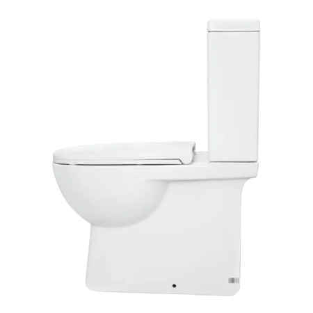 Унитаз-компакт Sanita Luxe Quadro Slim SL DM 2-режимный, сиденье дюропласт с микролифтом тонкое