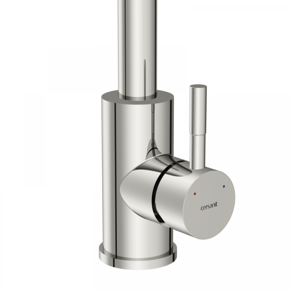 Смеситель для кухни однорычажный Cersanit Como 68245 П-образный излив, хром