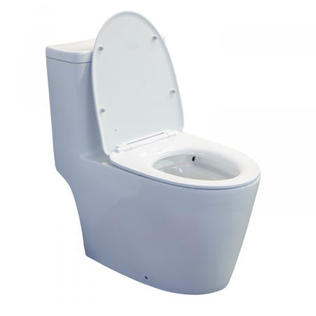 Унитаз моноблок Comforty CF3C6327P, горизонтальный выпуск, сиденье дюропласт с микролифтом тонкое, двухрежимный