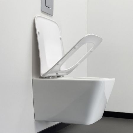 Готовый комплект Comforty 00-00022740CF: безободковый подвесной унитаз 106 + инсталляция CF3GT1900-10BL с черной матовой клавишей