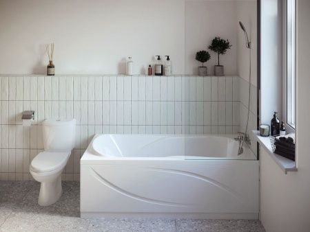 Прямоугольная акриловая ванна Сантек Каледония 170*75 1WH302391