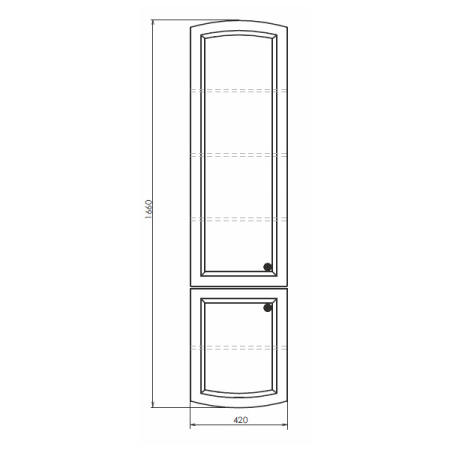 Comforty. Шкаф-колонна "Палини-42" белый