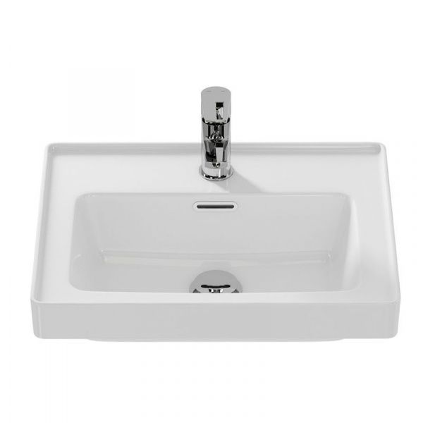 Раковина прямоугольная встраиваемая 50 см Cersanit Crea 50 P-UM-CRE50/1, фарфор, белая