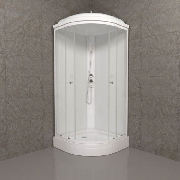 Душевая кабина Тритон Экстра 88*88 А с ДН6, низкий поддон сифон D50 клик-клак