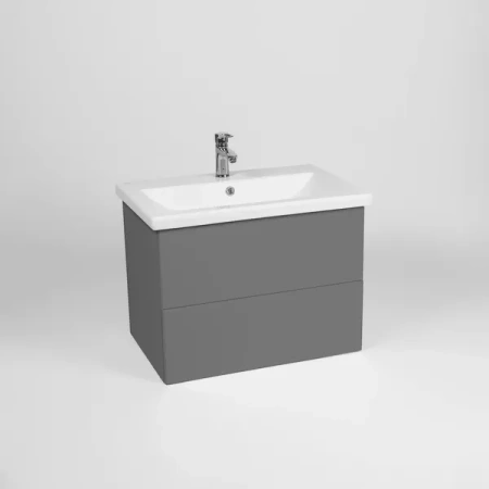 Тумба-умывальник Viant София подвесная графит VSOF60COG-T2YP с раковиной COMO 60