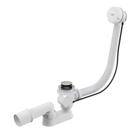 AlcaPlast. Сифон для ванны, автомат, комплект, белый, A51В