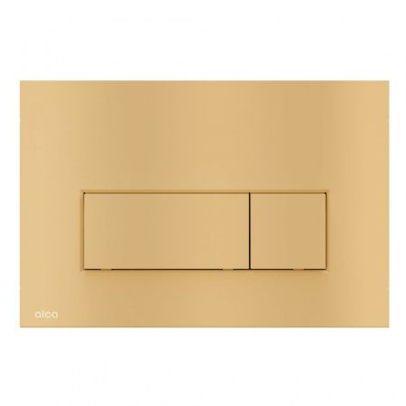 Кнопка смыва для инсталляций AlcaPlast GOLD M57-G-M матовое золото, двухрежимная 