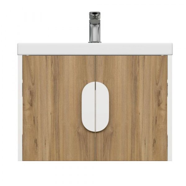 Тумба под раковину подвесная Cersanit Como 60 орех 69341
