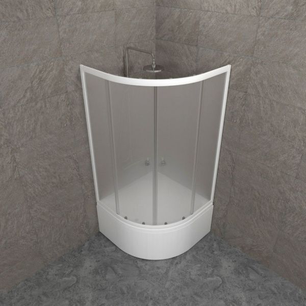 Душевое ограждение Тритон Вельвет 90*90 Б глубокий поддон, сифон D50 клик-клак